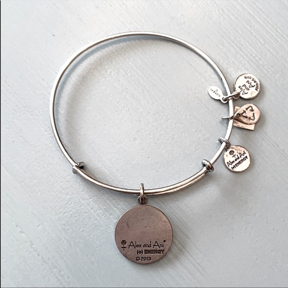 Alex and Ani Paw Prints Bangle - Picture 2 of 4
